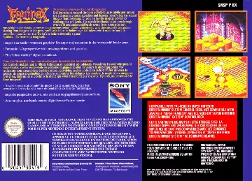 Equinox (Europe) box cover back